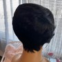 Extended Ponytail With Bangs/Swoop