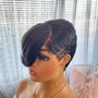 Partial Sew In with Pixie Cut (no leave out)