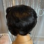 Extended Ponytail With Bangs/Swoop