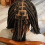 Shoulder length Tribal braids with HAIR INCLUDED