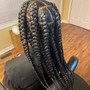 Large Knotless Box Braids