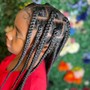 Kid's medium Knotless Braids