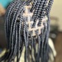 Butterfly locs, soft locs (shoulder length)