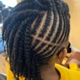 Kids Cornrows/Flat twist