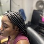 Medium Knottless Braids