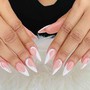 Regular tips with gel French