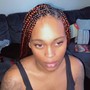 Knotless braids medium singles