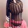 Cornrows (Large/Long) Feed-in Braids