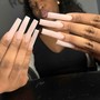 Acrylic fullset long freestyle