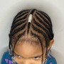 Kid's cornrows (no extensions)