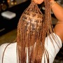 Smedium Knotless or box braids waist