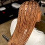 Smedium Knotless or box braids waist