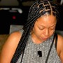 Smedium Knotless or box braids waist