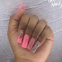 Scattered Bling Nail (per nail)