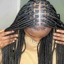 Cornrows ponytail