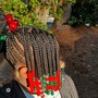 Triangle knotless braids