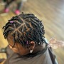 Starter locs with high top cut