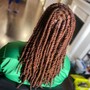 Loc retwist and 2 strand twists