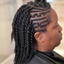 Medium cornrows