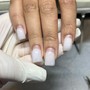 French Tip Acrylic Pedicure