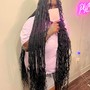 Large Knotless Braids