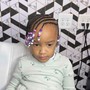 Kids plaits with beads no extensions