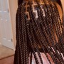 SMedium knotless peekaboo braids