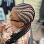 Large Knotless Box Braids