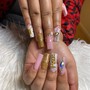 Gel Designs on the Natural Nails