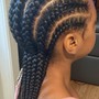 Kid's Classic Cornrows (No Individuals)