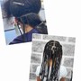 2 Braids to the back style