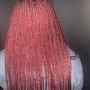 Medium Knotless boho Braids w/ human hair