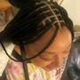 Senegalese Twist Braids/Medium/Shoulder Length