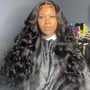 Closure wig install