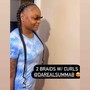 5 Jumbo Knotless Braids