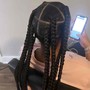 5 Jumbo Knotless Braids