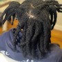 COMB TWIST STARTER LOCS WITH WASH