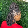 Loc retwist (long hair)