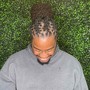 Loc retwist (long hair)