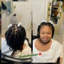 Mid back Yarn Braids