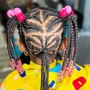 Kid's Braided ponytail