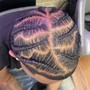 Kid's Loc Retwist 2Strand/Plaits 12&under