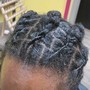 Bantu knots natural large