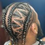 Feed in Two Cornrows