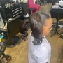 Silk Press short hair (short cut 2inches )