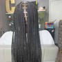 Men large Individual Braids