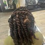 Natural hairstyle on natural hair