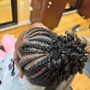 Kids Cornrows/Flat twist