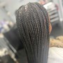 Human hair extensions for braids