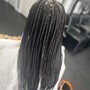 Human hair extensions for braids